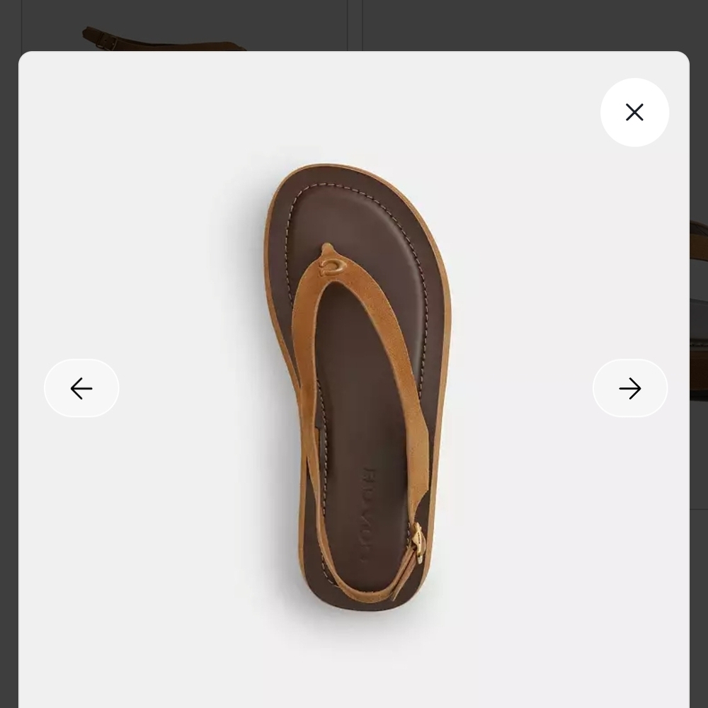 Coach Brown Platform Sandals - Picture 4 of 10